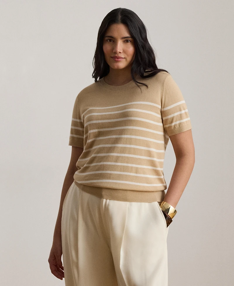 Lauren Ralph Women's Crewneck Short-Sleeve Sweater
