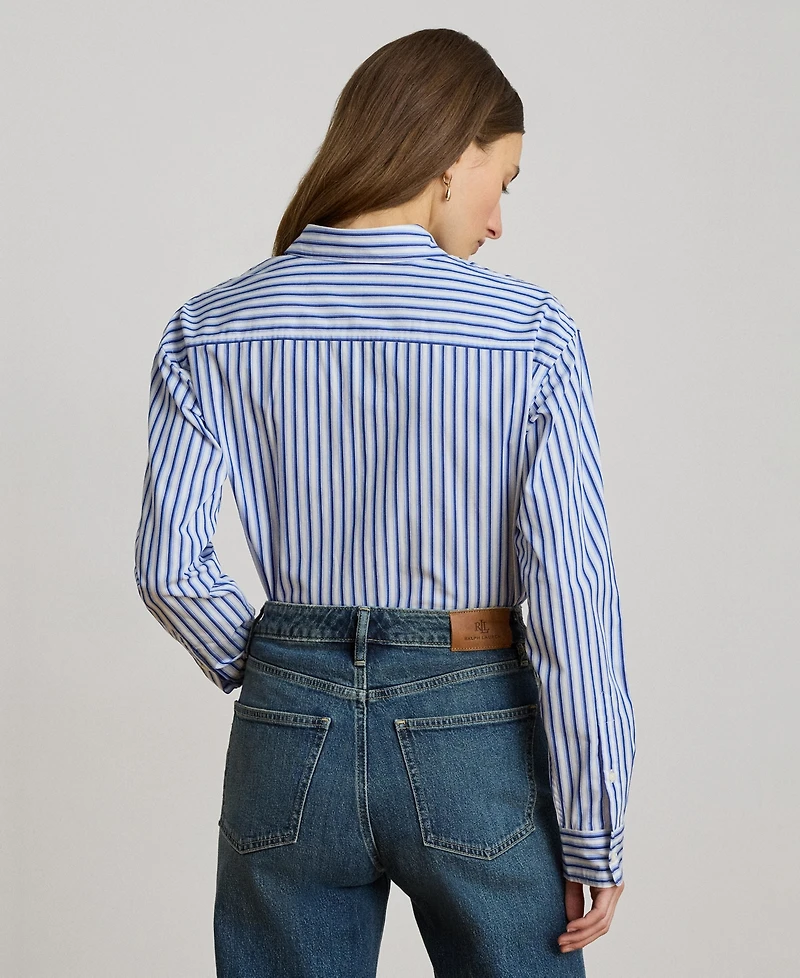 Lauren Ralph Women's Striped Long-Sleeve Shirt