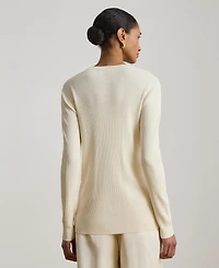 Lauren Ralph Women's Slim-Fit Long-Sleeve Cardigan Sweater