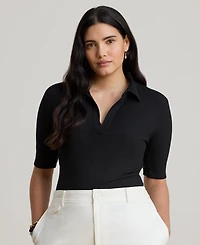Lauren Ralph Women's Johnny Collar Polo T-Shirt