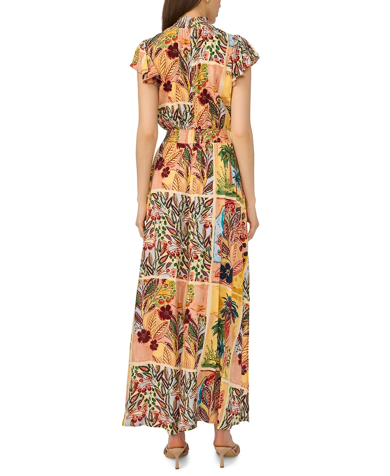 Flutter Sleeve Smocked Waist Jumpsuit