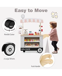 Slickblue Toy Cart Play Set with Pos Machine and Lovely Scale