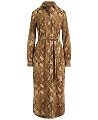 Lauren Ralph Lauren Petite Collared Belted Shirt Dress