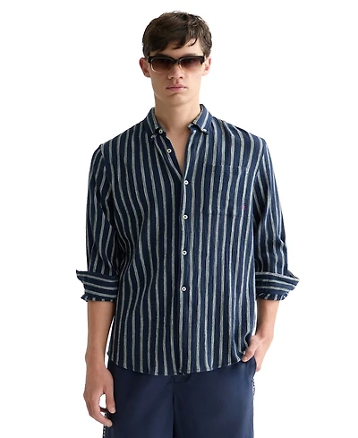 Scotch & Soda Men's Striped Regular-Fit Shirt