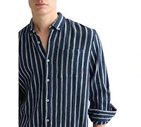 Scotch & Soda Men's Striped Regular-Fit Shirt