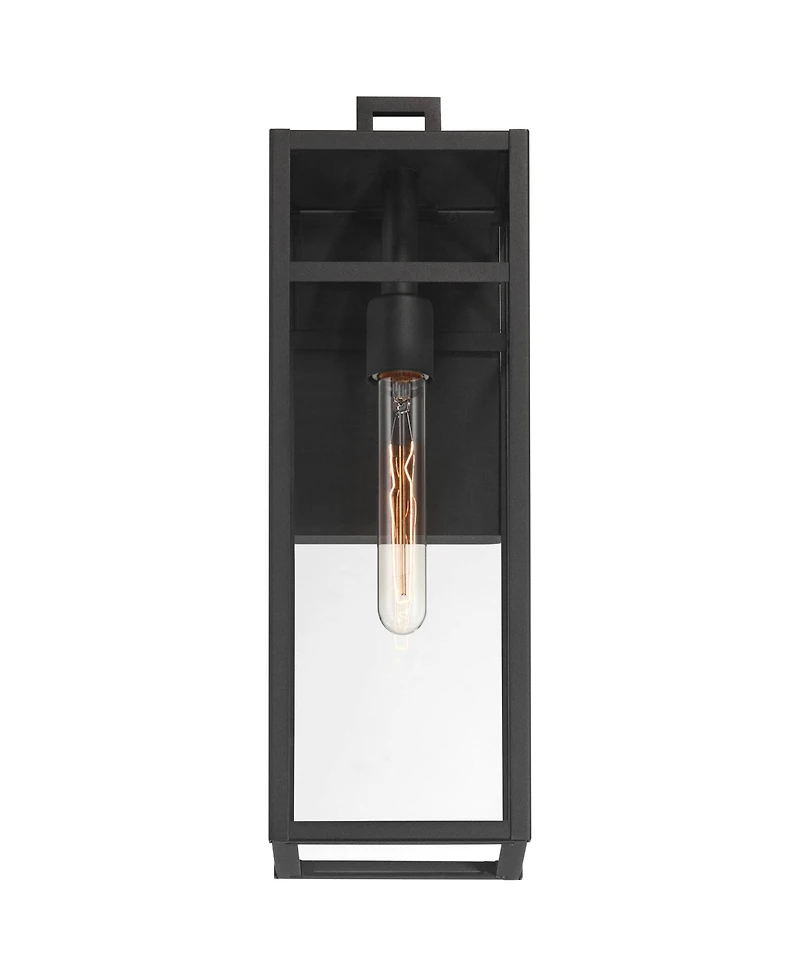 John Timberland San Lucas 18 3/4 inches High Modern Outdoor Wall Light Fixture Mount Porch House Weatherproof Sand Glass Shade