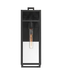 John Timberland San Lucas 18 3/4 inches High Modern Outdoor Wall Light Fixture Mount Porch House Weatherproof Sand Glass Shade