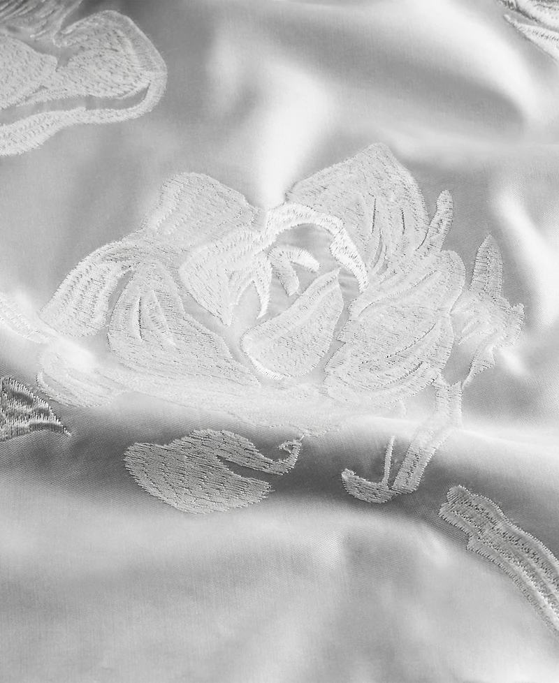 Michael Aram Gardenia Hand-Enameled Floral Duvet Cover
