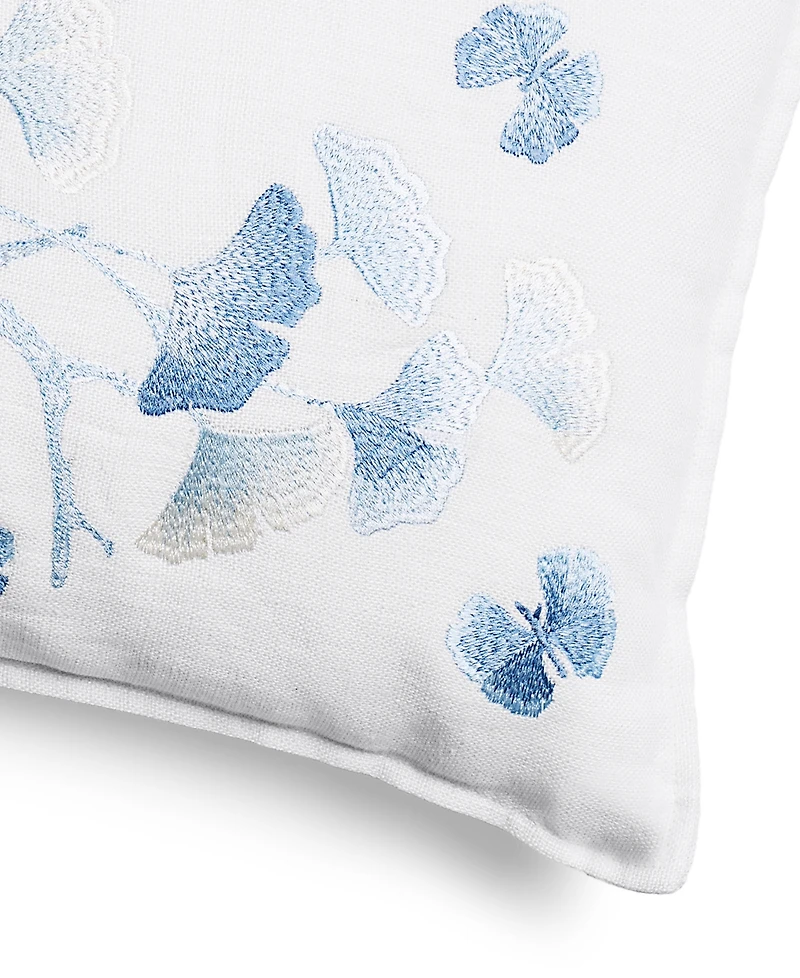 Michael Aram Butterfly Gingko Ombre Embroidered Decorative Pillow, 20" x 14"