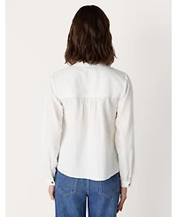 Whistles Women's Textured Frill Shirt