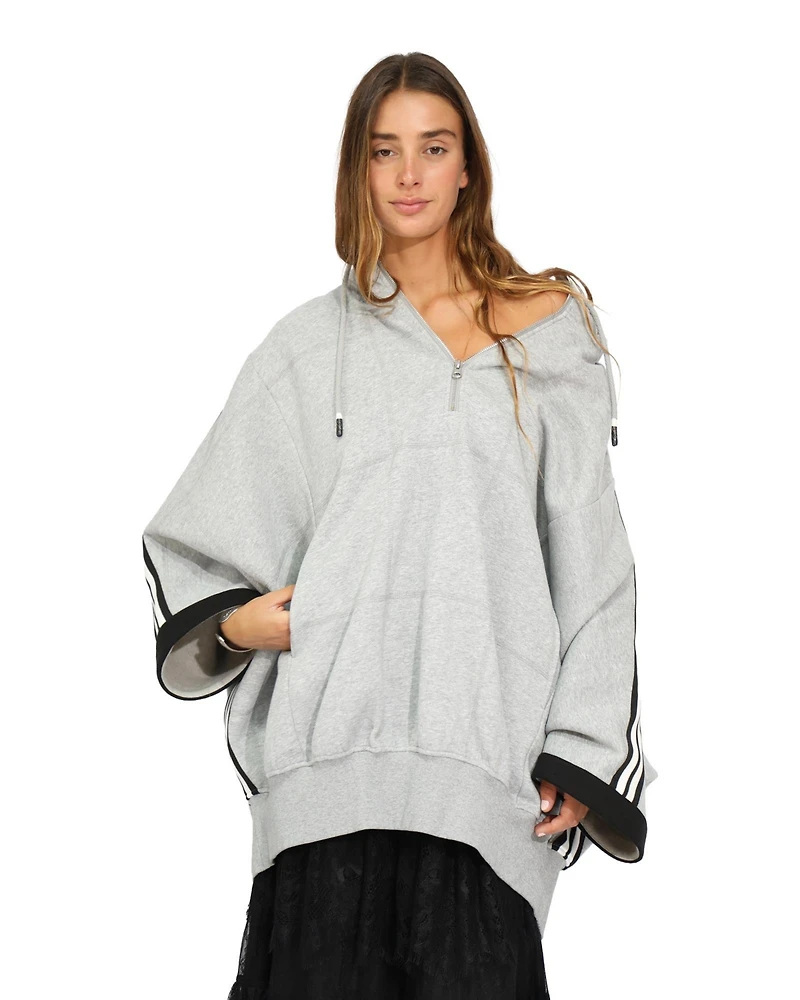 Belle & Bloom Women's and Living by the Ocean Oversized Striped Hoodie