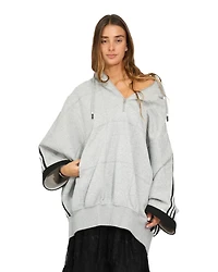 Belle & Bloom Women's and Living by the Ocean Oversized Striped Hoodie