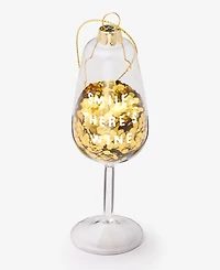 Holiday Lane Foodie Collection Sequin Wine Glass Ornament, Exclusively at Macy's