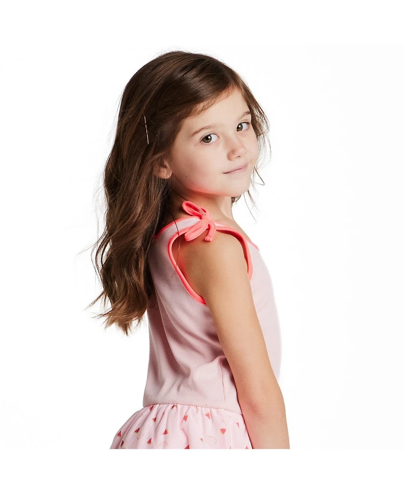 Andy & Evan Toddler Girls Ribbed Bubble Dress