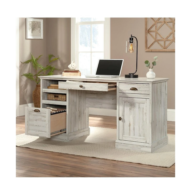 Sauder Barrister Lane Executive Desk, Plank finish