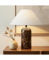 Brightech Sansa Stone Led Table Lamp with Dimmer (13")