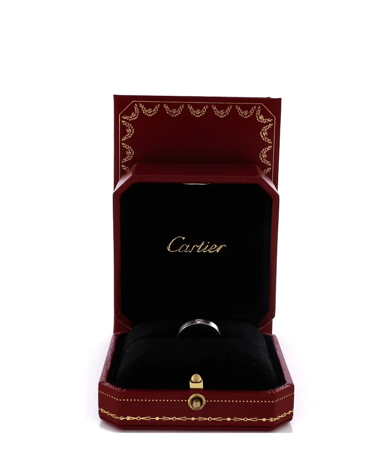 Pre-Owned Cartier C de Cartier 2 Diamonds Wedding Band Ring
