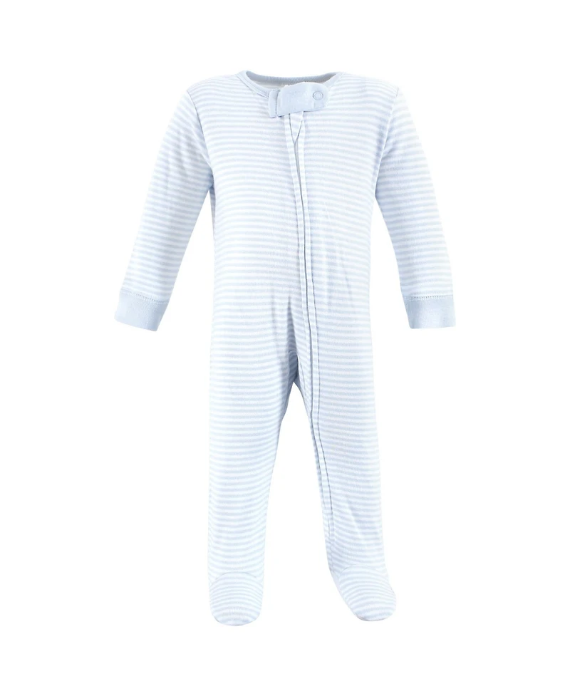 Touched by Nature Baby Boys Organic Cotton Sleep And Play, Cookies Milk, 0-3 Months