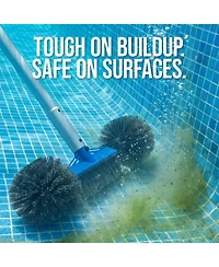 Best Choice Products Pool Brush with 9 ft Aluminum Pole - Heavy-Duty Swimming Pool Wall and Floor Cleaning Set