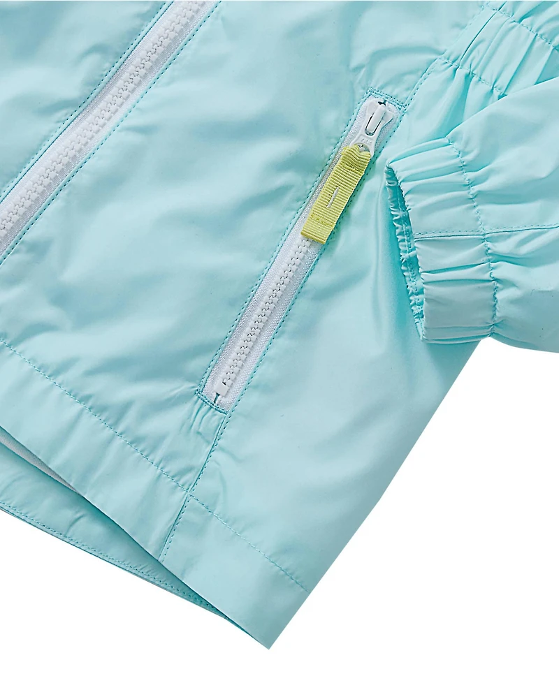 Lands' End Girls Hooded Water Resistant Rain Jacket