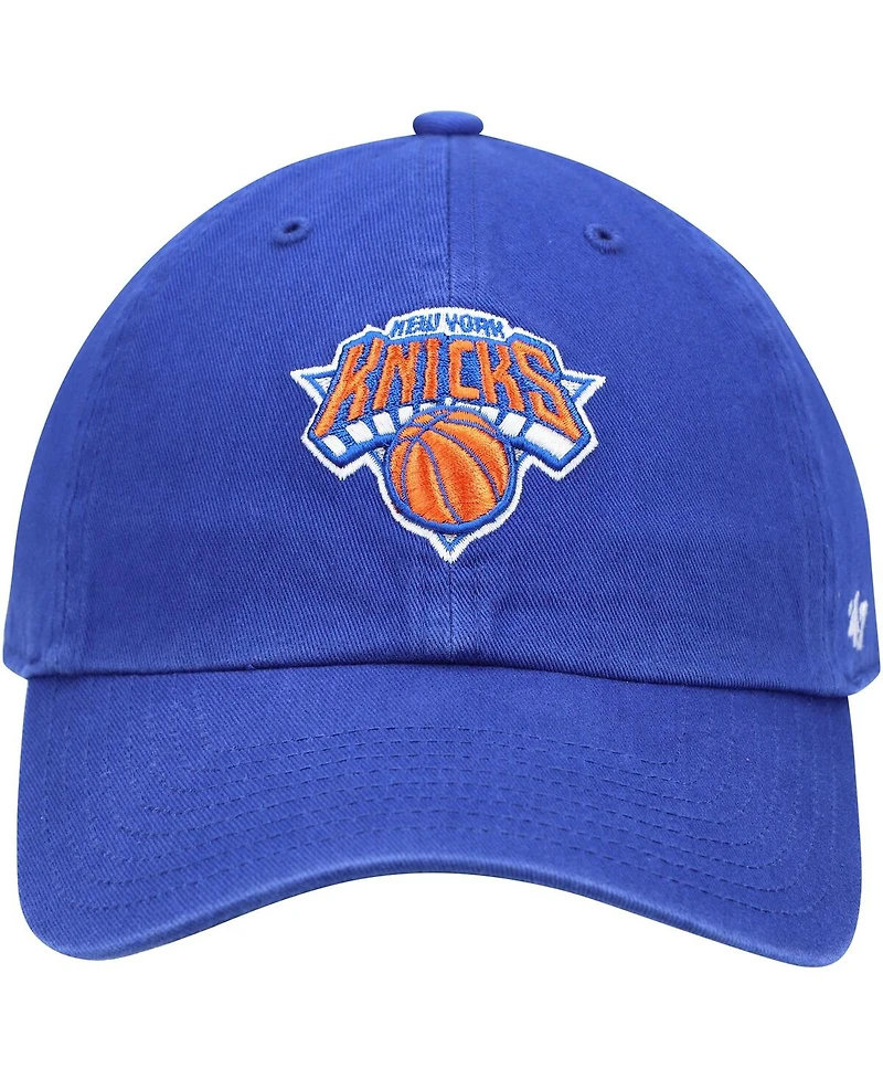 47 Brand Men's New York Knicks Core Logo Clean Up Adjustable Hat