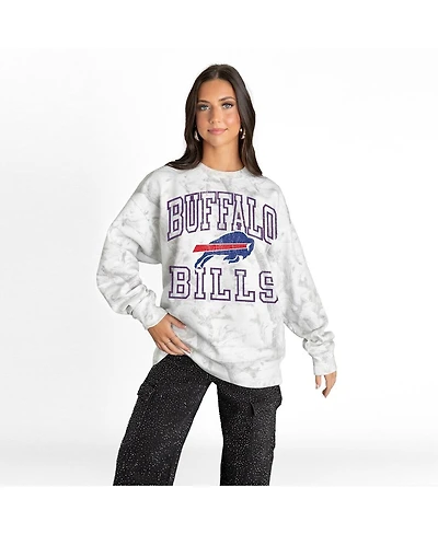 Gameday Couture Women's Arctic Camo Buffalo Bills Whiteout Oversized Premium Fleece Sweatshirt