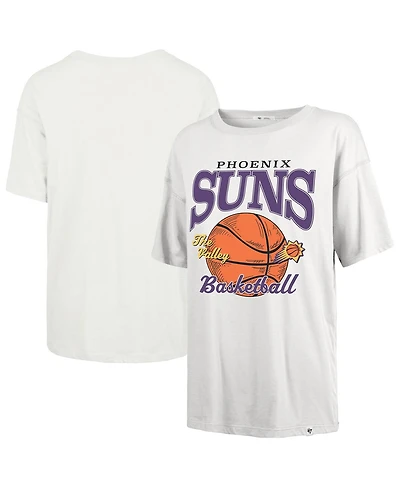 '47 Brand Women's White Phoenix Suns City Edition Down Court Sadie T-Shirt