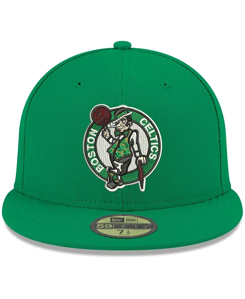 New Era Men's Kelly Green Boston Celtics Team Color 59FIFTY Fitted Hat