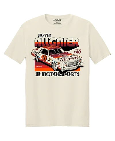 Classic Ink Usa Men's Cream Justin Allgaier Traveler Whiskey T-Shirt