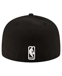 New Era Men's Black Boston Celtics White Logo 59FIFTY Fitted Hat