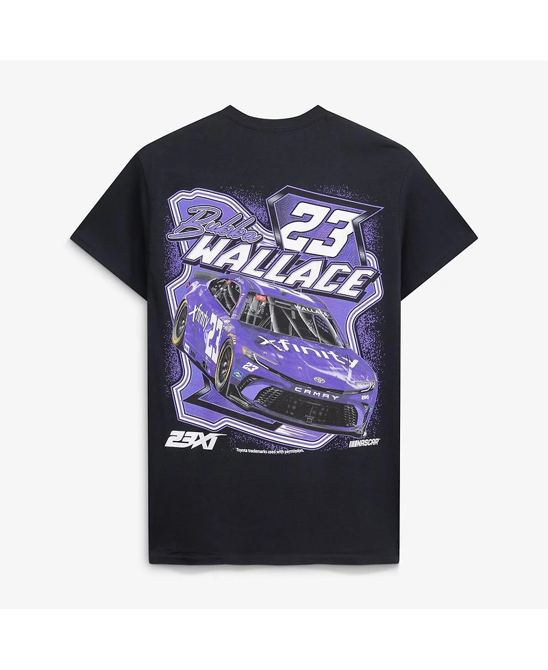23xi Racing Men's Black Bubba Wallace 23 Xfinity Crewneck T-Shirt