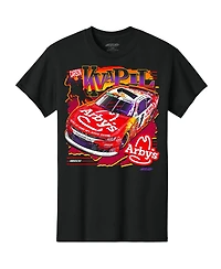 Jr Motorsports Official Team Apparel Men's Black Carson Kvapil Arby's T-Shirt