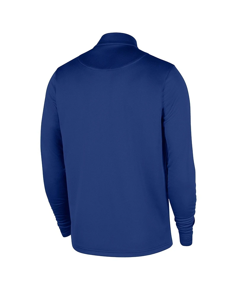 Nike Men's Blue New York Knicks 2025/26 City Edition Remix Authentic Coaches Dri-fit Half-Zip Sweatshirt