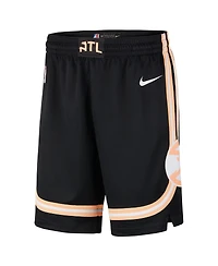 Nike Men's Black Atlanta Hawks 2025/26 City Edition Remix Dri-fit Swingman Shorts