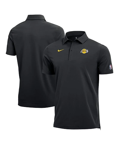 Nike Men's Black Los Angeles Lakers 2025/26 Authentic Dri-fit Coaches Polo Shirt