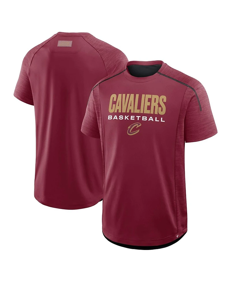 Fanatics Men's Wine Cleveland Cavaliers Inbound Pass Play Practice T-Shirt