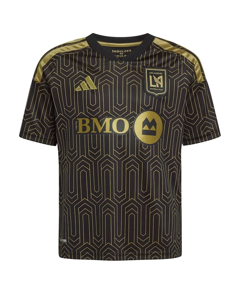 Adidas Big Boys and Girls Black Lafc 2026 Primary Kit Replica Jersey
