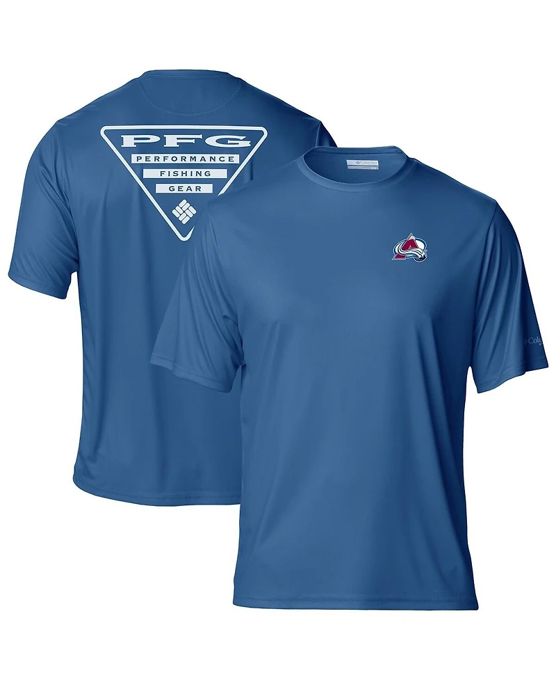 Columbia Men's Blue Colorado Avalanche Terminal Tackle Omni-Shade T-Shirt