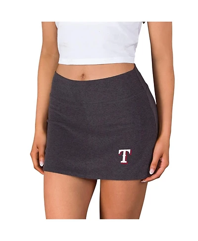 Concepts Sport Women's Charcoal Texas Rangers Centerline Knit Skort