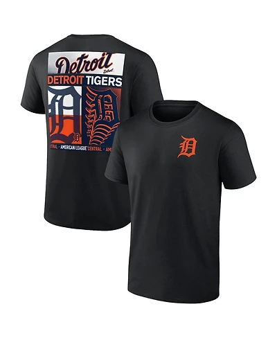 Fanatics Men's Profile Black Detroit Tigers Big & Tall Two-Sided Graphic T-Shirt