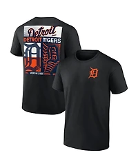 Fanatics Men's Profile Black Detroit Tigers Big & Tall Two-Sided Graphic T-Shirt
