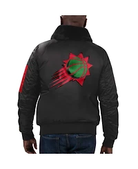 Starter x Ty Mopkins Men's Black Phoenix Suns History Month Satin Full-Zip Jacket