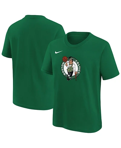 Nike Big Boys and Girls Kelly Green Boston Celtics Team Essential Logo T-Shirt