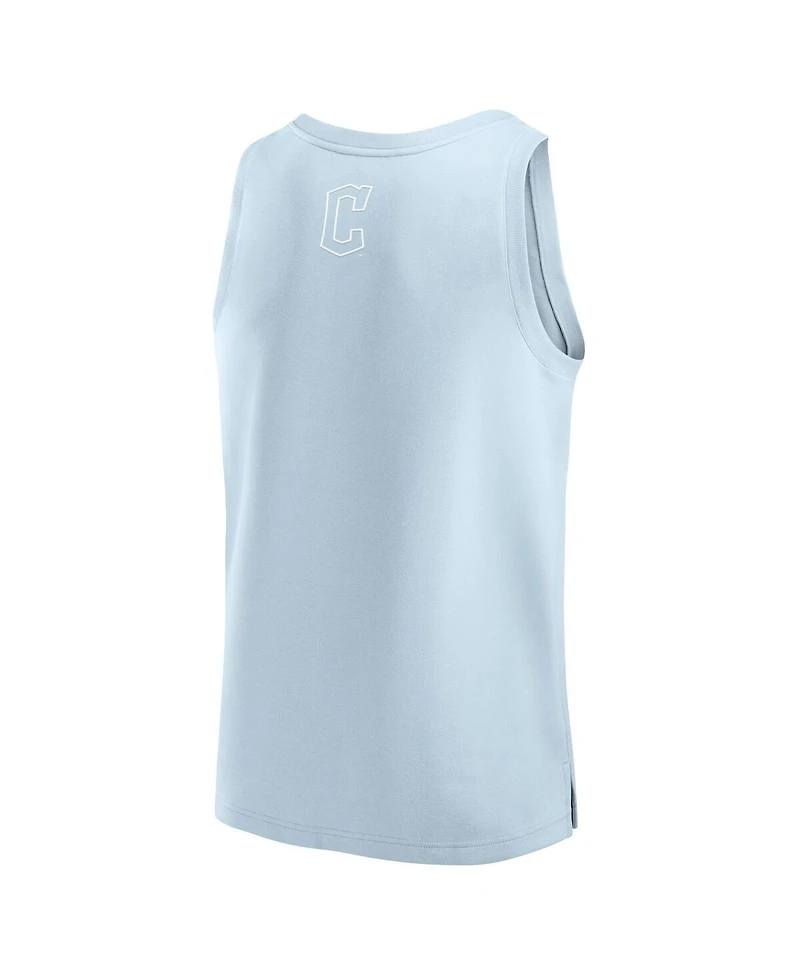 Fanatics Men's Light Blue Cleveland Guardians Elements Tank Top