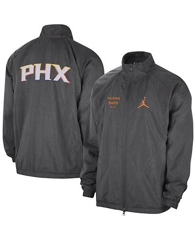 Jordan Men's Gray Phoenix Suns Courtside Statement Edition Jumpman Jam Full-Zip Jacket