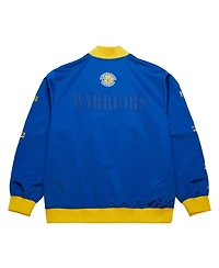 Mitchell & Ness Men's Royal Golden State Warriors Hardwood Classics Team Og 3.0 Lightweight Satin Full-Snap Jacket