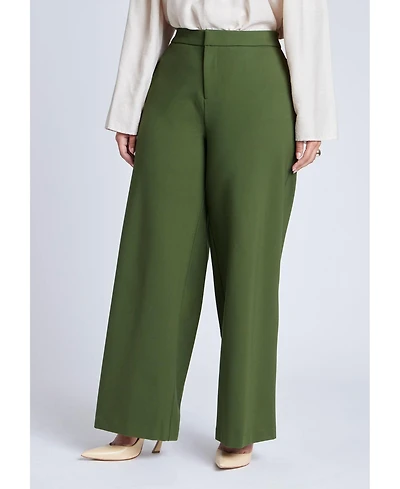 Eloquii Women's The Ultimate Stretch Wide Leg Pant