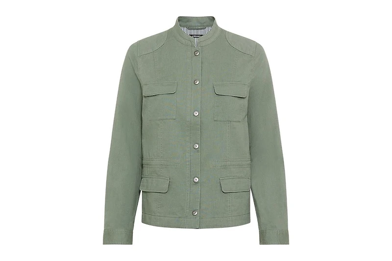 Olsen Women's Collarless Safari Jacket