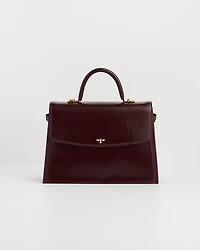 Fable England Ruby Cherry Structured Medium Tote