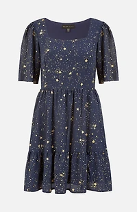 Yumi Women's Star Print Skater Dress